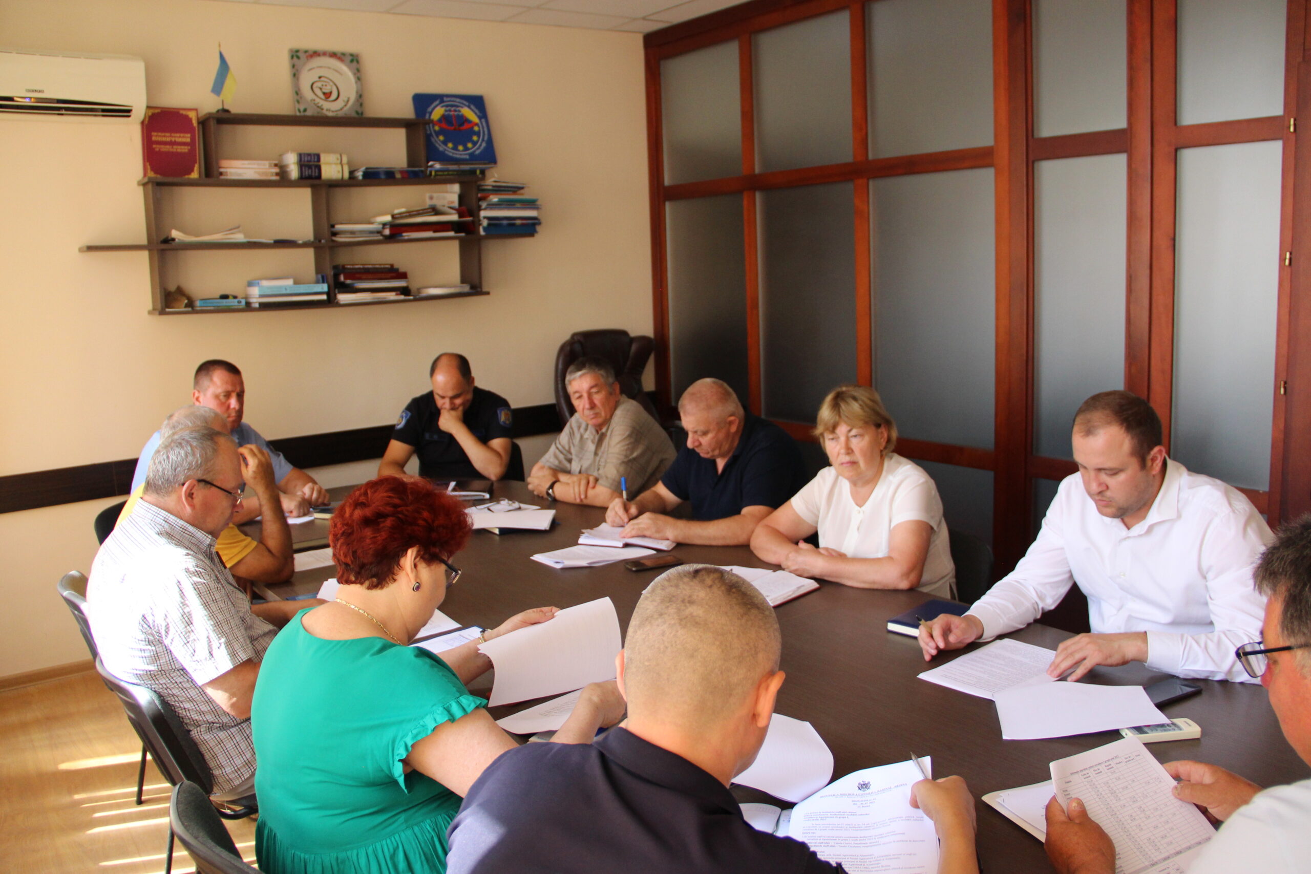 Ședința staff-ului raional de coordonare a desfășurării recoltării culturilor cerealiere și leguminoase de gr.I, roada anului 2023 a raionului Rezina.