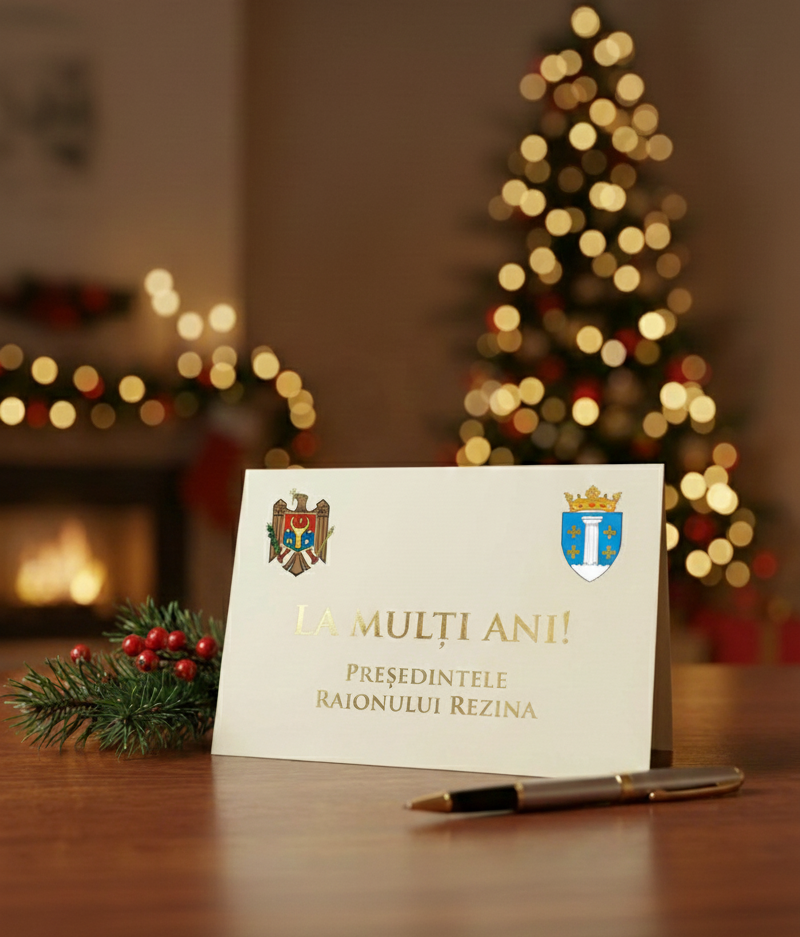Mesaj de felicitare cu prilejul Anului Nou din partea Președintelui Raionului Rezina