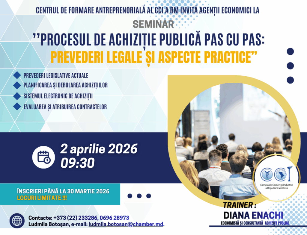 Oportunitate de instruire: Procesul de achiziție publică pas cu pas