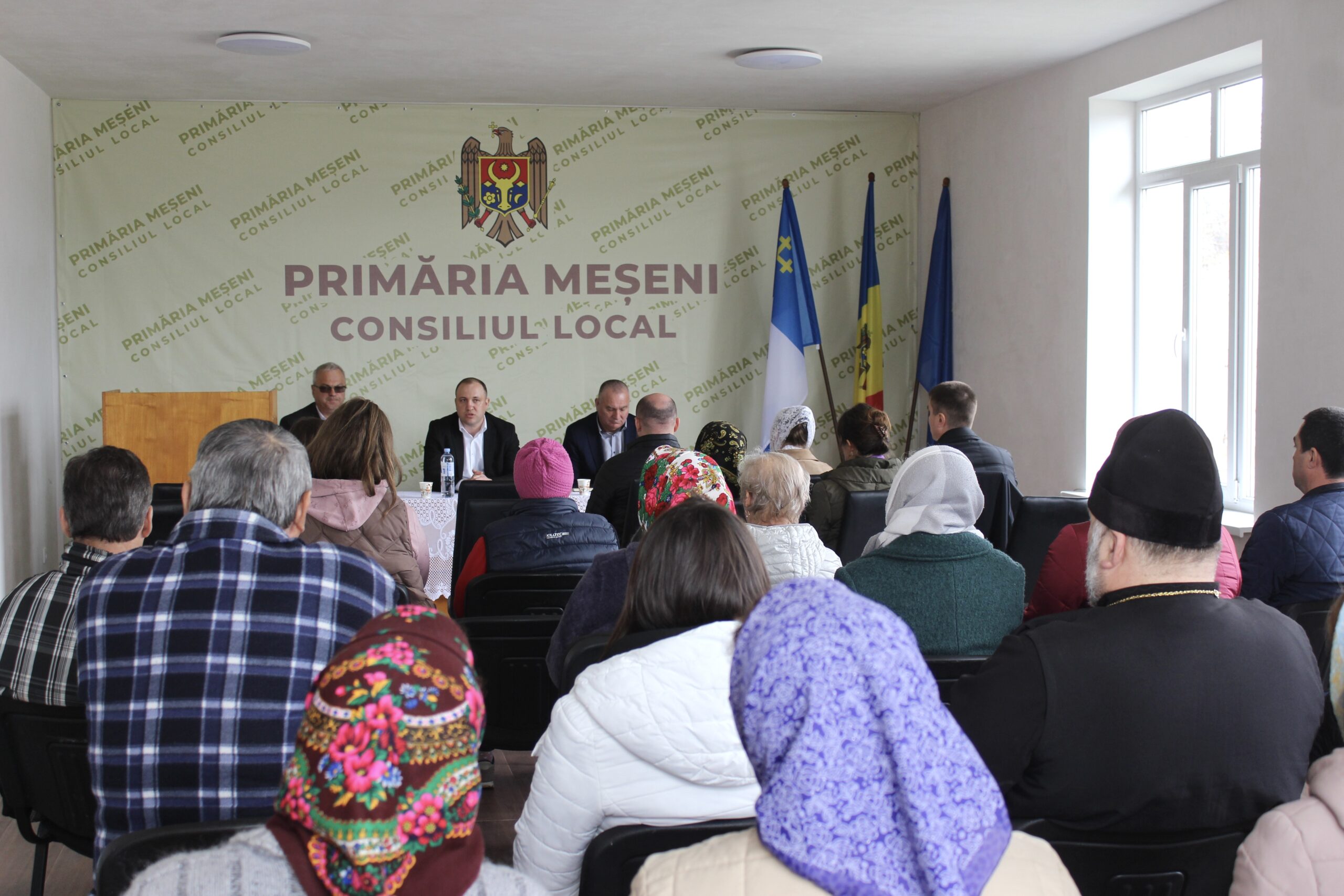 Vizita Președintelui raionului Rezina, Teodor Cuculescu, la Meșeni